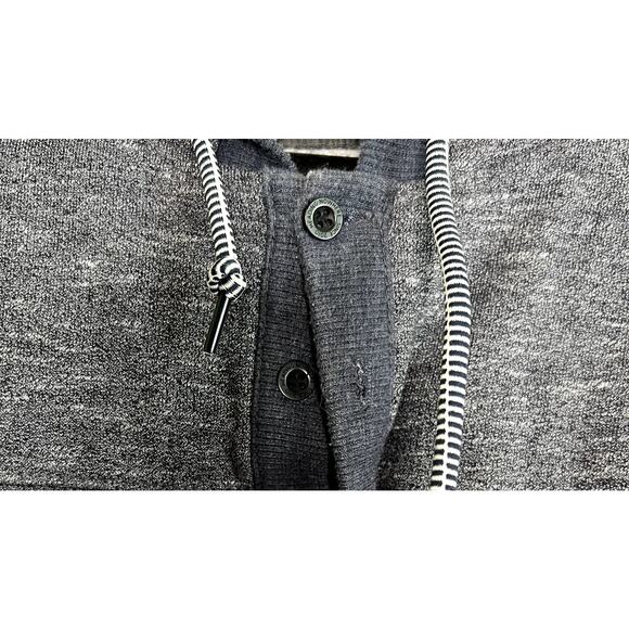 Dravus Hoodie Men Large Sweater Gray Hooded Pullover Pocket Comfy Fall Winter - Picture 10 of 12